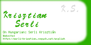 krisztian serli business card
