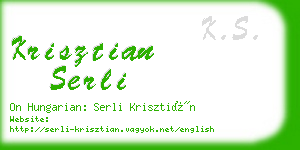 krisztian serli business card